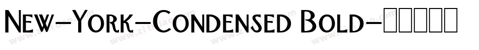 New-York-Condensed Bold字体转换